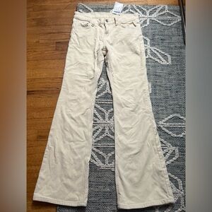 J Galt Brandy Melville Darlene Off-White Corduroy Pants S NWT